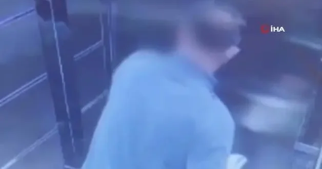 Asansörde sigara içip idrarını yapan kargocu gözaltına alındı