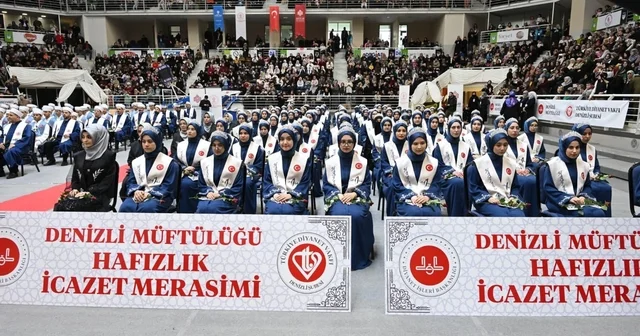 Denizli de 168 hafız için icazet töreni düzenlendi Denizli Haberleri