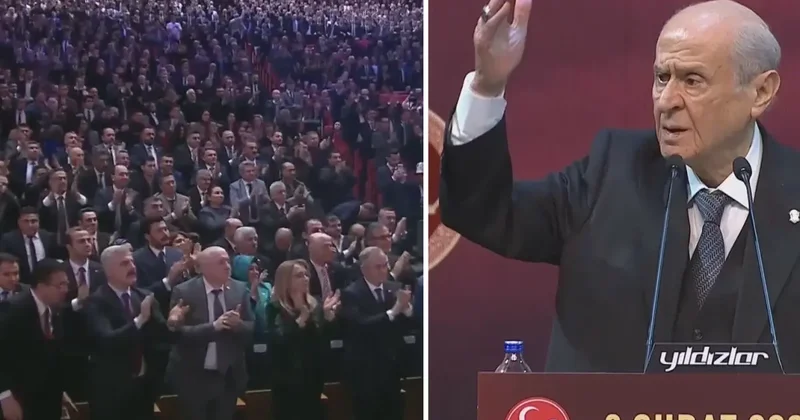 Bahçeli den salonu ayağa kaldıran sözler! Hep bir ağızdan o sloganı attılar