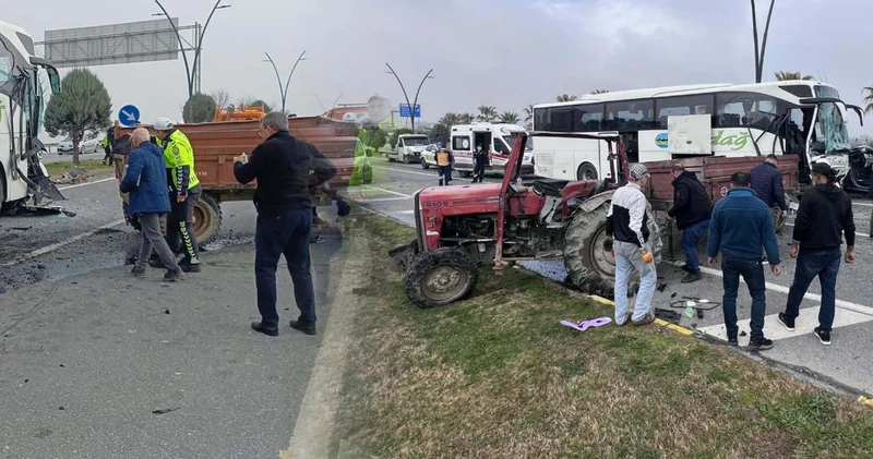 Manisa’da feci kaza! 5 araç birbirine girdi