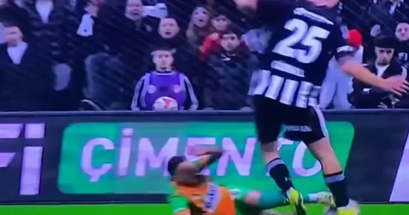 Beşiktaş Alanyaspor maçına damga vuran pozisyon! Penaltı verilmedi