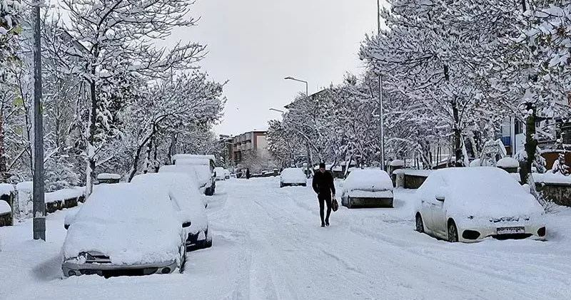 Erzurum da kar yağışı; 775 mahalle yolu kapandı