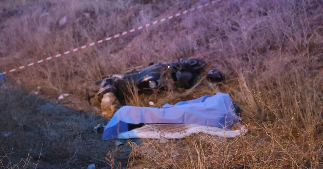 Nevşehir de motosiklet şarampole devrildi: 1 ölü Nevşehir Haberleri