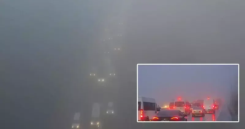 İstanbul da yağmur ve sis etkili oldu; trafik yoğunluğu oluştu