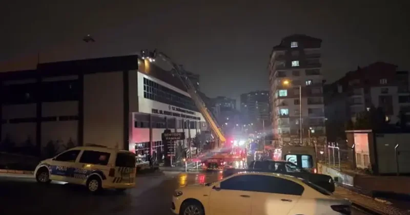 Ankara da sauna yangını