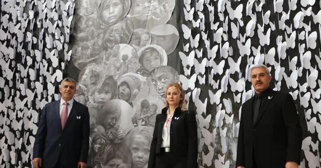 Erzurum da Beyaz kelebekler cennete uçtu sergisi Erzurum Haberleri