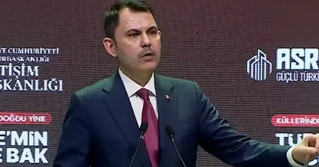 Bakan Kurum: Deprem bölgesini CHP’nin insafına bırakmadık VİDEO İZLE