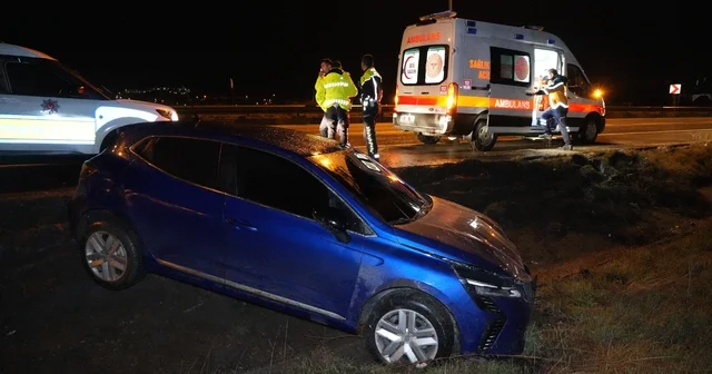 Kontrolden çıkan otomobil şarampole devrildi, sürücü kayıplara karıştı Kırıkkale Haberleri