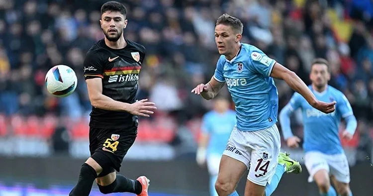 Ligde 12 takımın gözü bu maçta: Kayserispor Trabzonspor!
