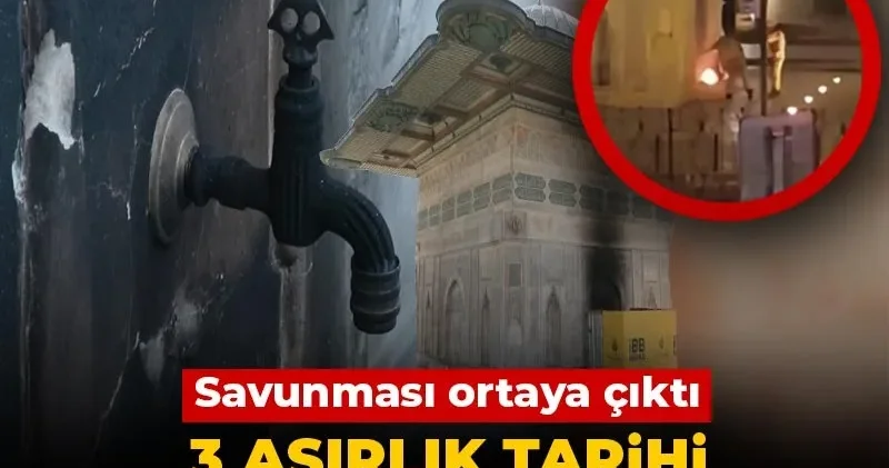 3 asırlık tarihi Tophane Çeşmesi’ni yaktı: Savunması ortaya çıktı
