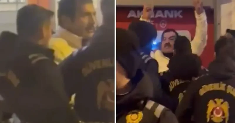 8 Mart yürüyüşüne katılan kadınlara tepki gösteren oyuncu Ufuk Bayraktar a polis müdahale etti