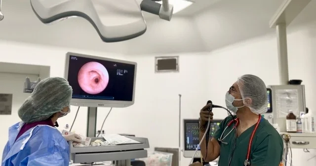 Manisa Şehir Hastanesi nde bir ilk daha Manisa Şehir Hastanesinde çocuklarda Fleksible Bronkoskopi uygulanmaya başlandı Manisa Haberleri