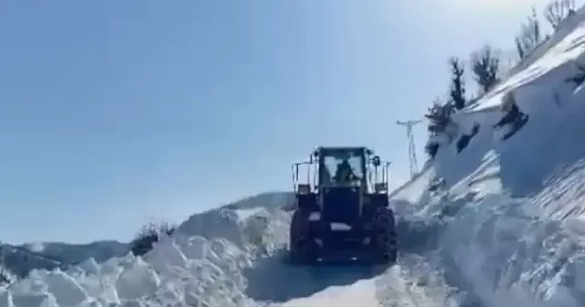 Siirt te kardan kapanan 20 yerleşim yerinin yolu ulaşıma açıldı VİDEO İZLE