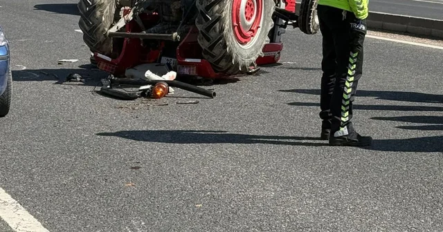 Ahşap elektrik direği taşıyan traktör devrildi: 1 ölü Bolu Haberleri