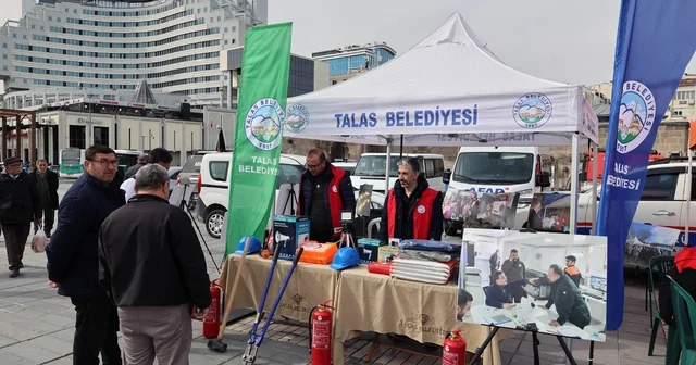 Depreme karşı bilinç Talas tan meydana taşındı Kayseri Haberleri