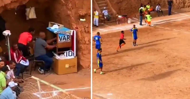 Amatör maçta VAR sistemi uygulanıyor