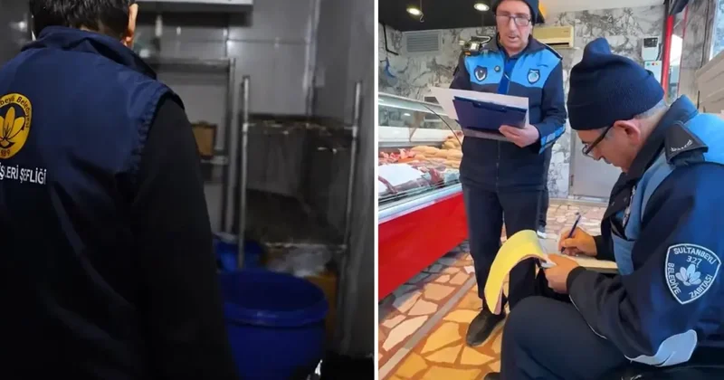 Kasapları denetleyen ekipler, gördükleri manzarayı affetmedi