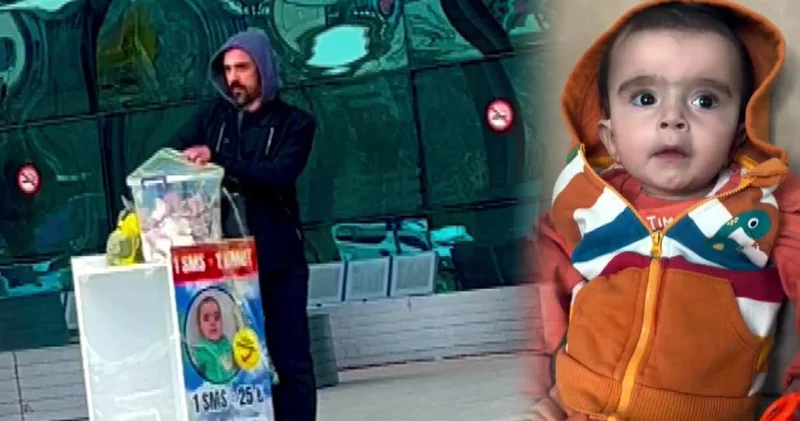 İnsanlıktan utandıran görüntüler! SMA’lı bebeğin yardım parası çalındı