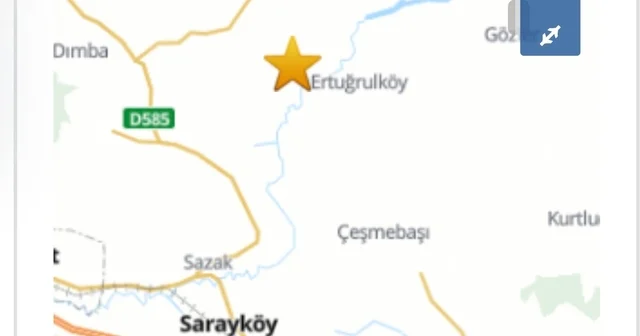 Denizli de 4.1 büyüklüğündeki artçı deprem korkuttu Denizli Haberleri