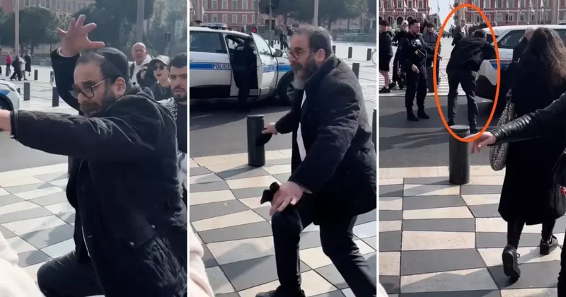 Nice te Filistin standında provokasyon girişimi: Hem saldırdı hem Mağdurum dedi