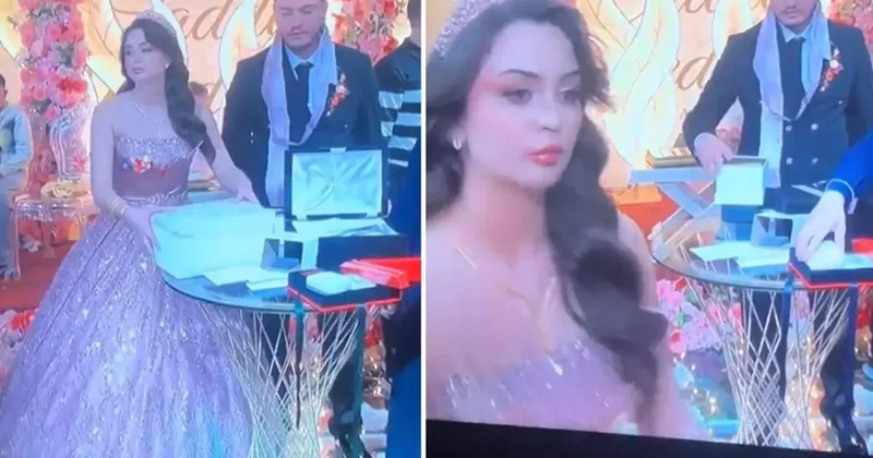 Nişandaki görüntü olay oldu! Düğün olmaz yorumları yapılıyor