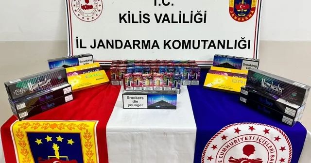 Kilis te kaçak sigara ve elektronik sigara yakalandı Kilis Haberleri