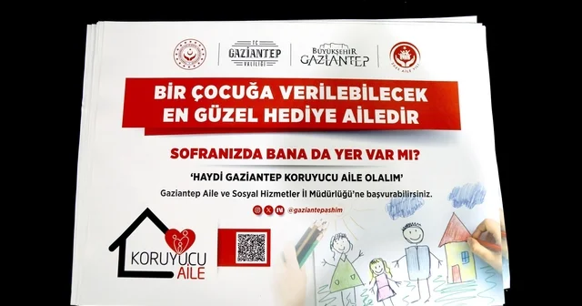 Haydi Gaziantep Koruyucu Aile Olalım ve Sofranda Bana da Yer Var mı temalı yemek altlıkları tanıtıldı Gaziantep Haberleri