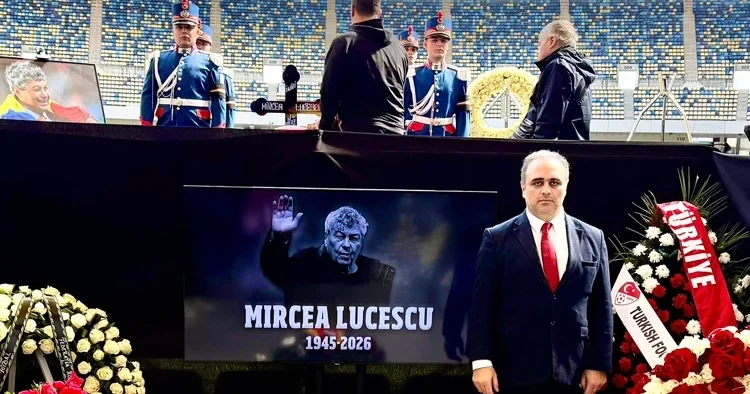 TFF Yönetim Kurulu Üyesi Aküzüm, Lucescu nun cenaze ve anma törenlerine katıldı!