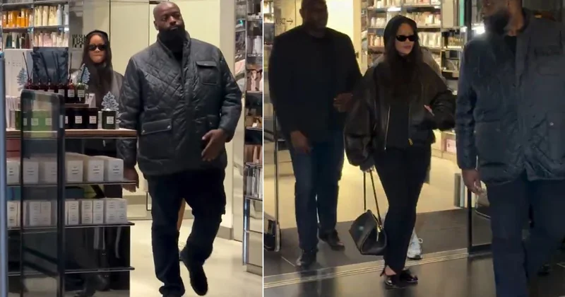 Rihanna’yı bir an arkasında bıraktı! Korumasıyla yaşadığı o anlar dikkat çekti