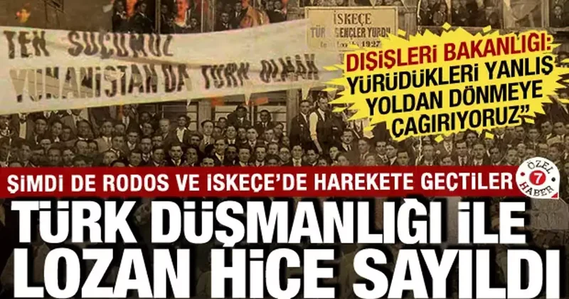 Türk düşmanlığı ile Lozan ı bile hiçe saydı! Yunanistan azınlıklara baskıyı arttırdı
