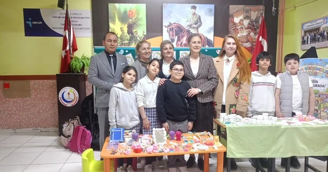 Kaymakam Kan, minik girişimcilerin heyecanına ortak oldu Aydın Haberleri