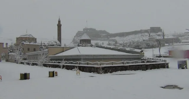 Kars ta yer gök beyaz: Kar kalınlığı 30 santimi aştı Kars Haberleri