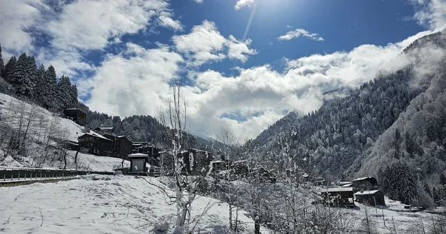 Ayder Yaylası na nisanda kar yağdı Rize Haberleri