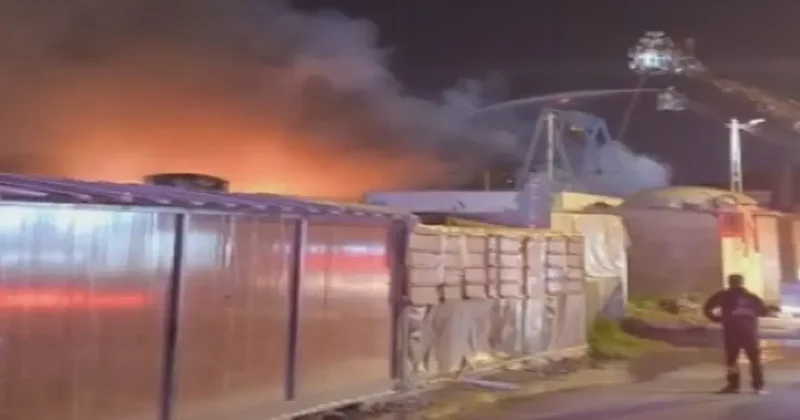 Tuzla’da polyester fabrikasında yangın: Ekipler seferber oldu