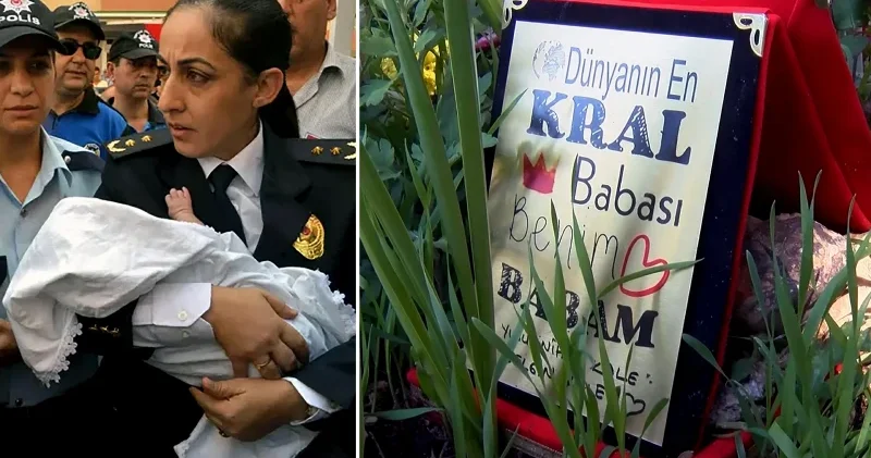 Şehit olduğunda 10 günlüktü: Babasının mezarına bıraktığı şey görenleri duygulandırdı Adana Haberleri