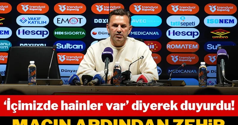 Okan Buruk tan zehir zemberek açıklama: İçimizde hainler var Sözcü Gazetesi