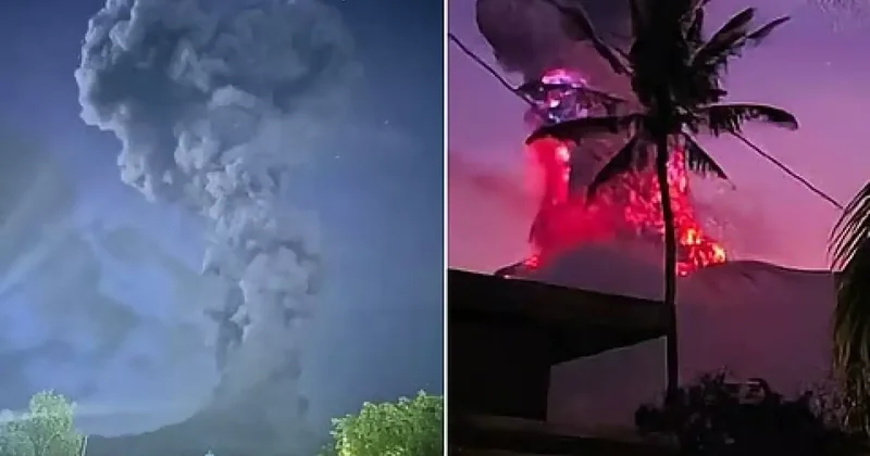 Filipinler de iki yanardağda patlama