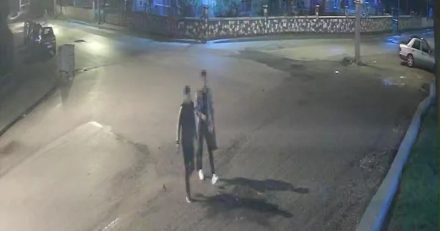 Çocuk parkında kaydırağı yaktılar; olay kamerada Düzce Haberleri