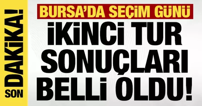 Son dakika: Seçim sonuçlandı, Bursa Büyükşehir AK Parti ye geçti!