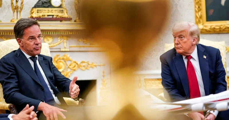 ABD Başkanı Trump, NATO Genel Sekreteri Rutte ile Beyaz Saray da görüştü