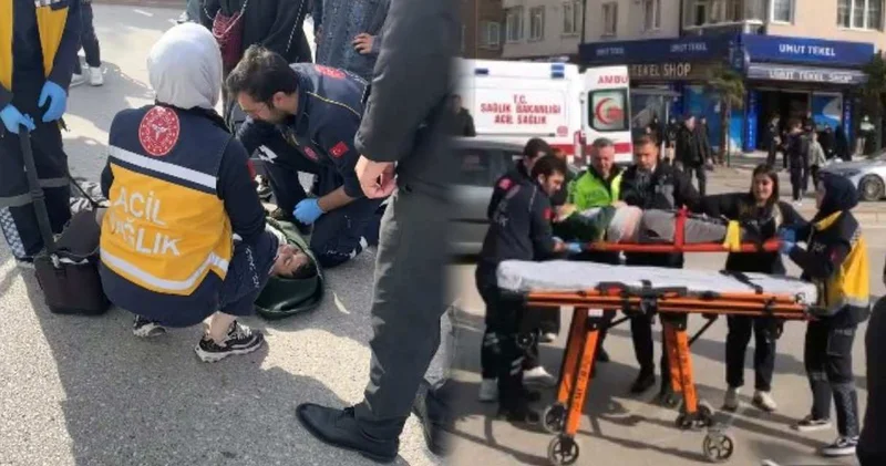 “17 yaşındaki motosikletli” bisikletiyle karşıya geçmeye çalışan çocuğa çarptı!