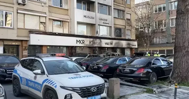 Beşiktaş ta araç kiralama şirketinde 14 aracın kundaklanmasıyla ilgili 11 kişi gözaltına alındı