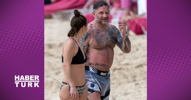 Tom Hardy ailesiyle tatilde