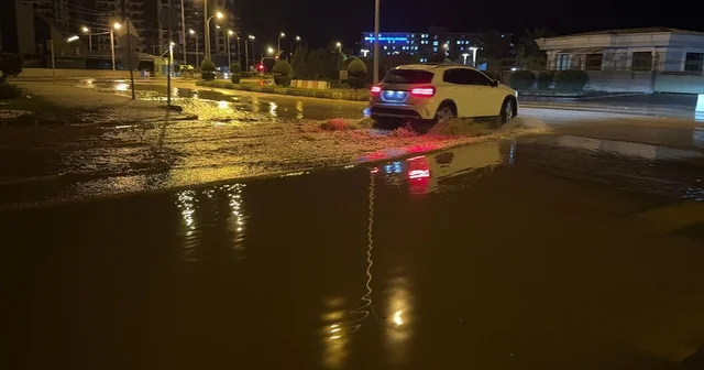 Osmaniye de gece şiddetli yağmur etkili oldu Osmaniye Haberleri