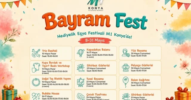 M1 Konya da Bayram Fest başladı Konya Haberleri