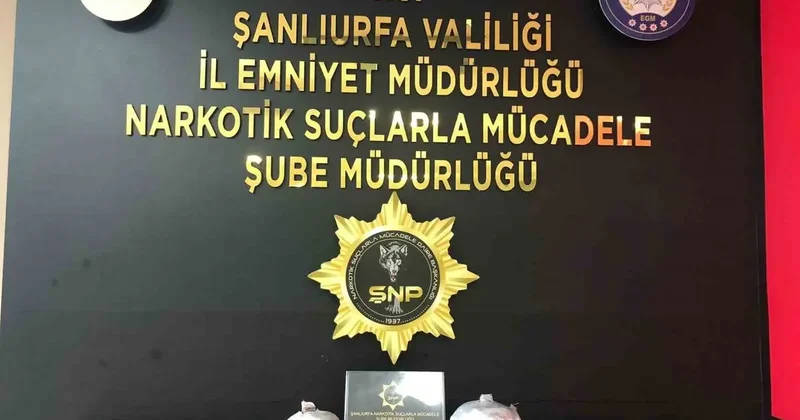 Şanlıurfa’da 6 kilo 800 gram uyuşturucu ele geçirildi