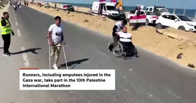 En acı maraon! 10. Filistin Uluslararası Maratonu nda yürekleri kor gibi yakan anlar