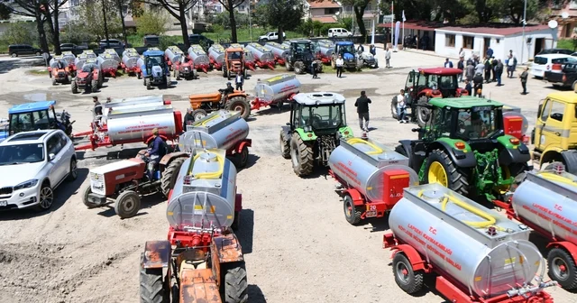 Lapseki Kaymakamlığından 40 köye su tankeri Çanakkale Haberleri
