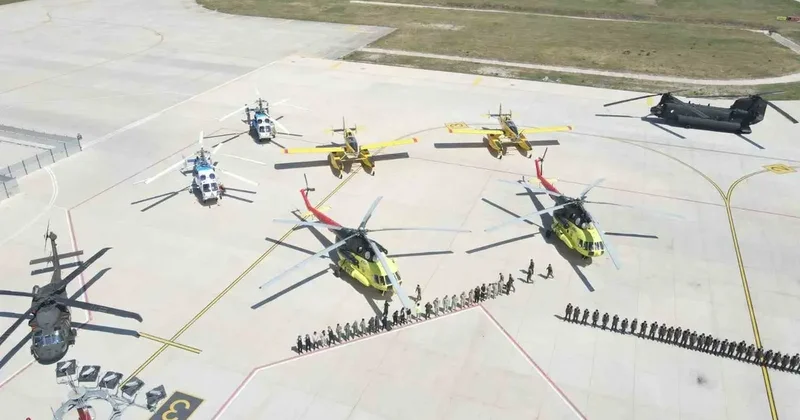 Çanakkale Havalimanı’nda orman yangınları öncesi ekiplerle tören düzenlendi
