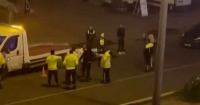 Daha önce ehliyeti alınan sürücü alkollü halde araç kullanırken yakalanınca sinir krizi geçirdi VİDEO İZLE